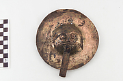 Disk Ornament, Gilded copper, Manteño Huancavilca